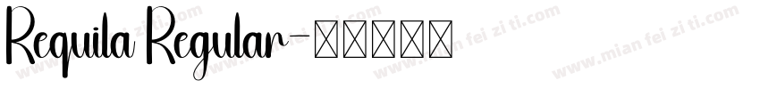 Requila Regular字体转换